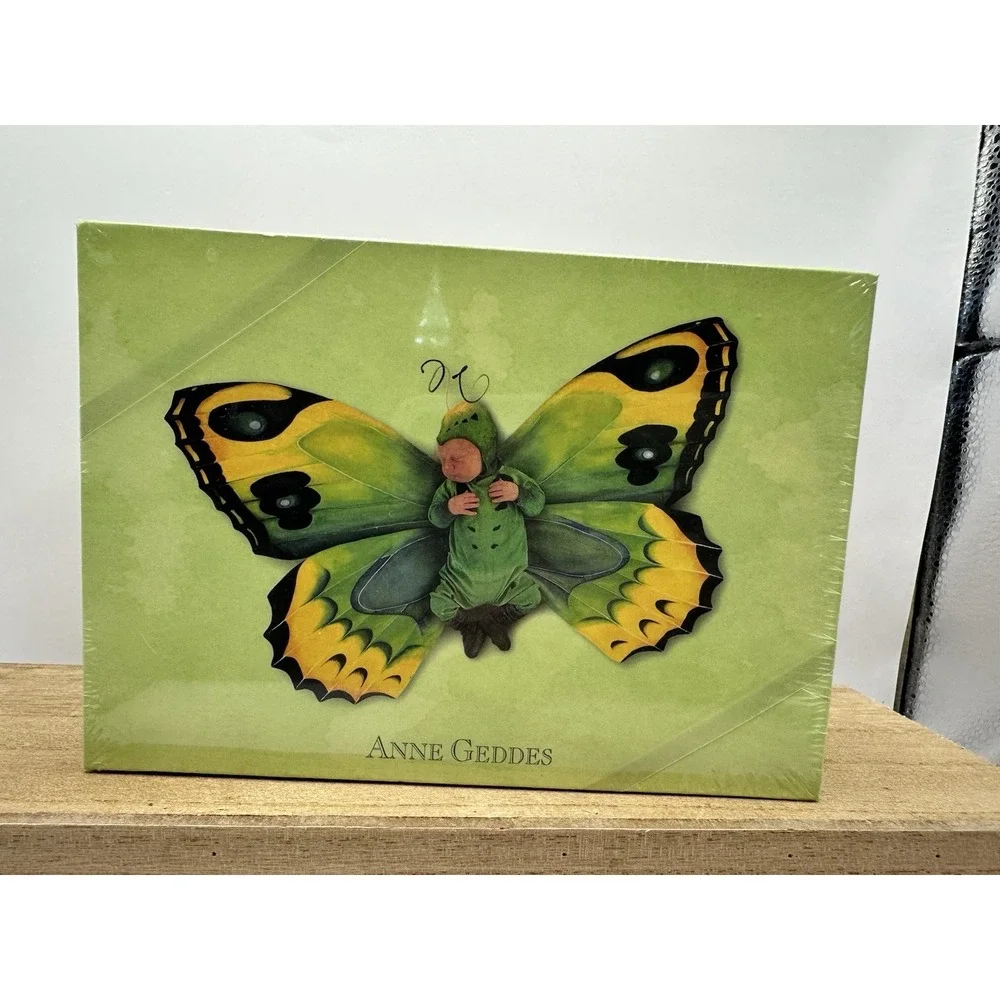 SPRING BUTTERFLIES Card Set Anne Geddes With Babies New Sealed Box 2001